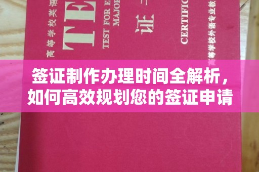 十堰签证制作办理时间全解析，如何高效规划您的签证申请流程